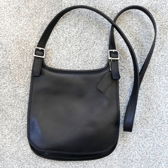 Coach Bags Vintage Coach Black Leather Hippie Flap Poshmark